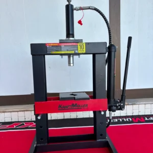 Prensa Hidráulica de Bancada Kraft Müller Pro Line – 10 Toneladas | Manómetro Integrado